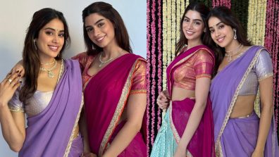 Saree Splendour! Inside Janhvi and Khushi Kapoor’s chic Dhanteras celebrations [Photo]