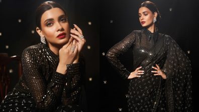 Sequin, sass and saree! Diana Penty steals the show in black six yard