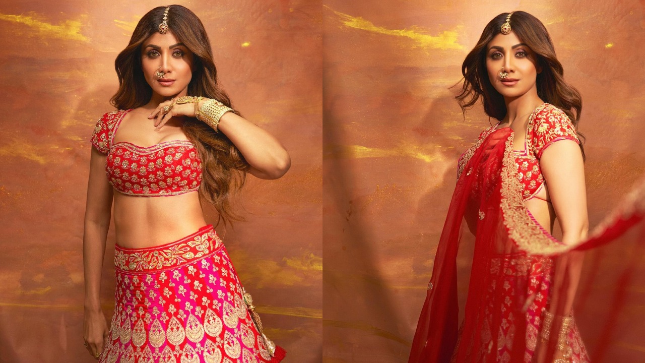 Shilpa Shetty Is Modern Bride In Fuchsia Pink Lehenga, Slays On Ramp Walk 866053