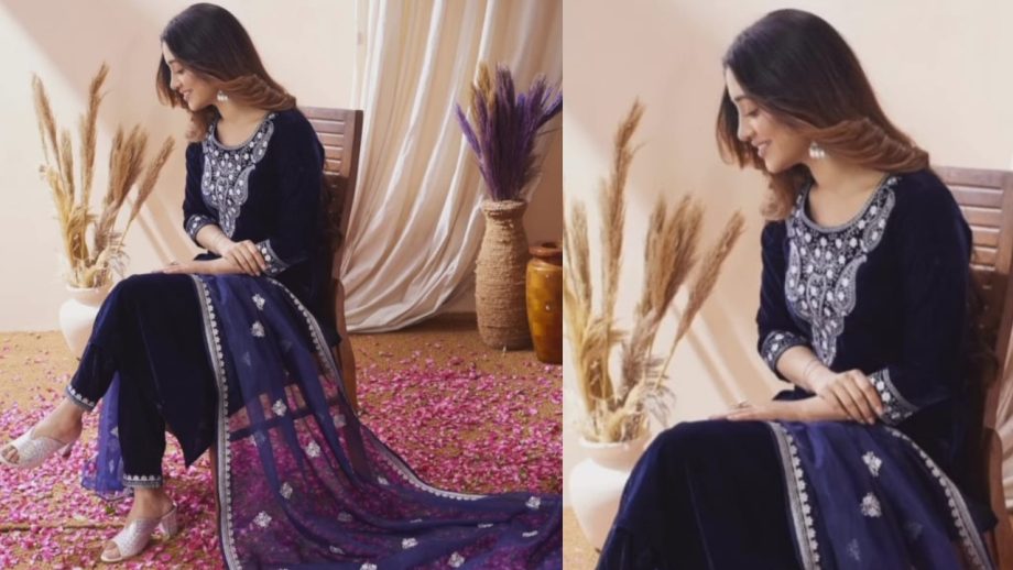 Shivangi Joshi Looks Ethereal Beauty In Purple Velvet Salwar Suit, Take Cues 870789