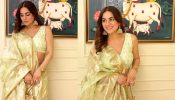 Shraddha Arya’s Pastel Organza Saree Can Be Your Pick For Laxmi Pooja This Diwali