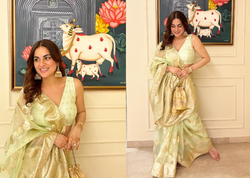 Shraddha Arya's Pastel Organza Saree Can Be Your Pick For Laxmi Pooja This Diwali 867551