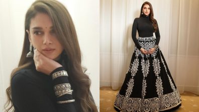 Slaying in style! Aditi Rao Hydari masters ethnic fusion in black handcrafted lehenga