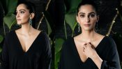 Sonam Kapoor’s Black Matte Dress With Green Statement Earrings Is Classy Office Look