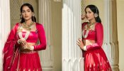 Srinidhi Shetty turns regal in red embellished lehenga choli 871083