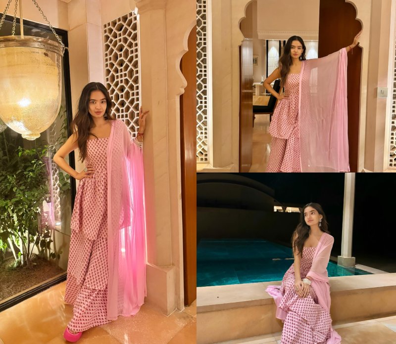 Star in pink! Anushka Sen dolls up in printed sharara set 868811