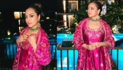 Steal Hearts This Wedding Season Like Sonakshi Sinha In Pink Anarkali With Green Necklace