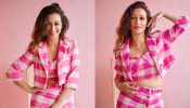 Stunning! TMKOC actress Sunayana Fozdar turns all playful in pink checkered co ord set