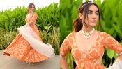 Surbhi Jyoti Turns Modern-day Princess In Backless Anarkali With Motif Accessories