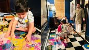 Taimur and Jeh add unpredictable twist to Kareena Kapoor’s rangoli