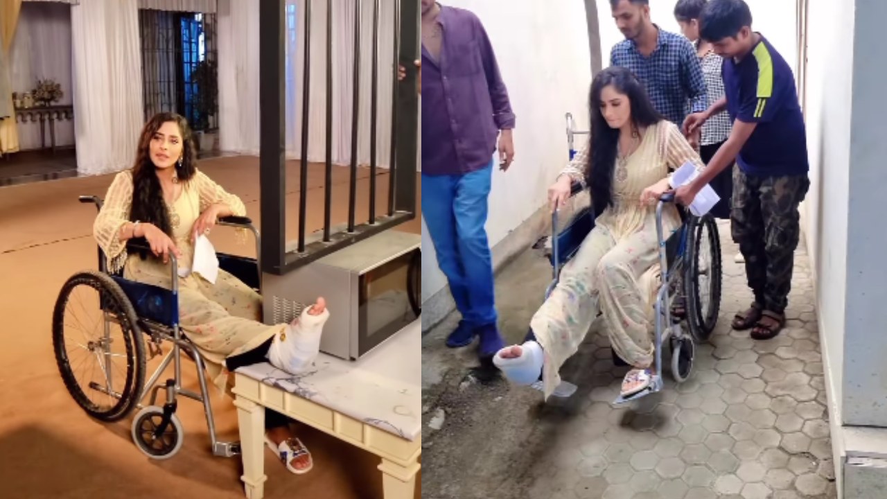Teri Meri Doriyaann Fame Roopam Sharma Shocks Fans; Enters The Set In A Wheelchair 869332