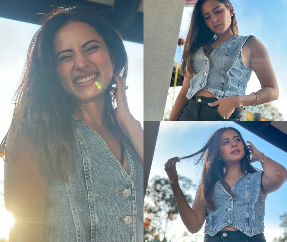 Vacation Wardrobe: Sargun Mehta's Denim Waistcoat, Mini Skirt And Boots Are Must-Haves 867857