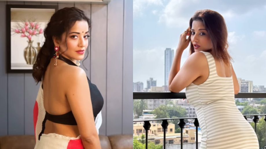 Watch: Monalisa's Sultry Back View In Different Avatars, Saree To Bikini 869842