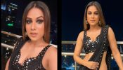 What Sass! Nia Sharma turns sultry in bold black saree and plunge neck blouse design [Photos]