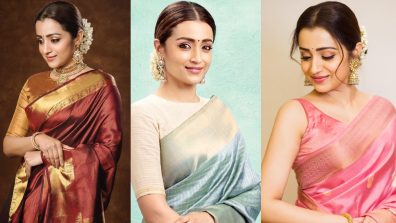 3 must-have sarees from Trisha Krishnan’s closet