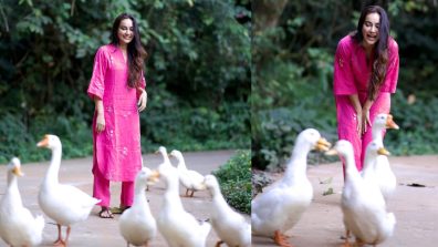 All Smiles! Surbhi Jyoti turns poetic muse in pink kurta set