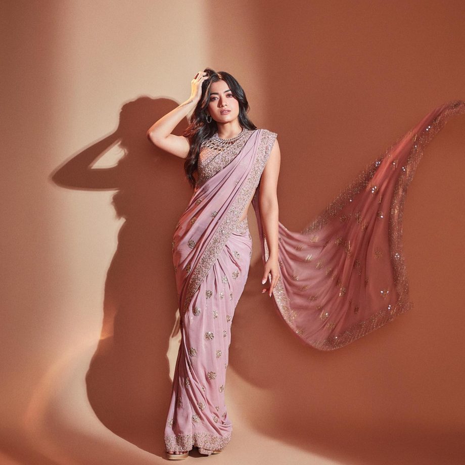 Animal Actress Rashmika Mandanna's Simple Saree Collections Are No Miss, Check Out 873067