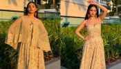 Anushka Sen flaunts her sunkissed glow in intricate embroidered ethnic gown [Photos]
