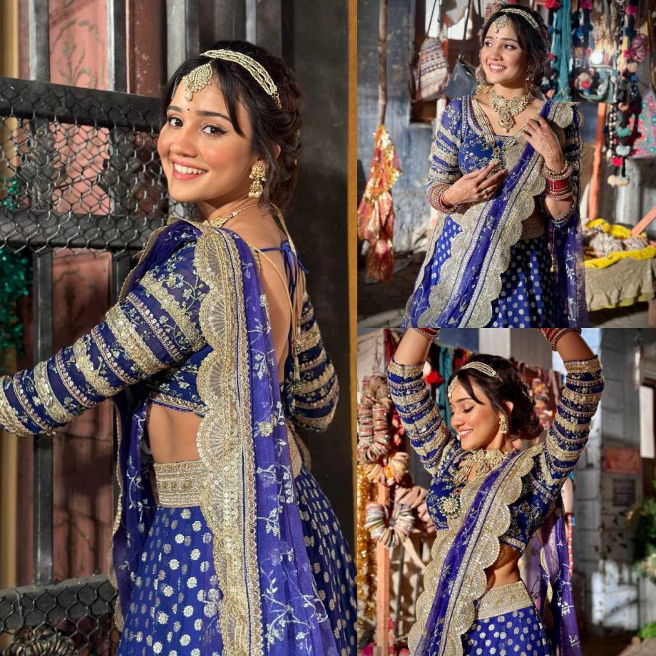 Ashi Singh Serves Princess Vibes In Blue Lehenga With Beautiful Jewelleries 875338