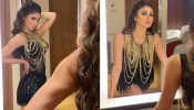 Babe in black! Mouni Roy goes bold in mini shimmery ensemble [Photos]