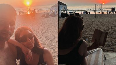 Couple Goals: Shraddha Arya takes a dreamy walk on beach with husband Rahul Nagal [Photos]