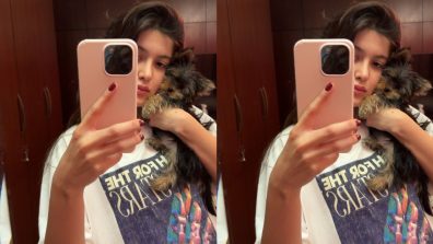 Cuteness Overloaded! Shanaya Kapoor Poses With Pet Dog In Mirror Selfie