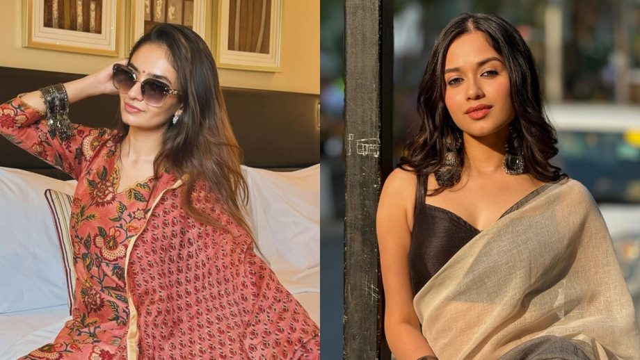 Desi Beauties! Anushka Sen and Jannat Zubair turn dreamy in traditional ensembles 873170