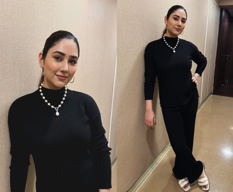 Disha Parmar ups boss quotient in black co ord set, see photos 876096