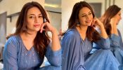 Divyanka Tripathi shines in sequinned blue kurti, take cues