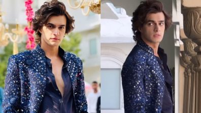 Dreamboat! YRKKH actor Mohsin Khan looks dapper in sequinned navy blue sherwani