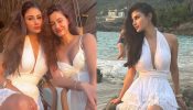 Dreamy Beauties: Disha Patani and Mouni Roy twin in white at Thailand beach