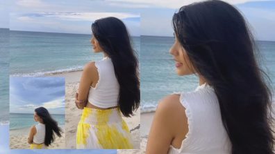 Dreamy n Divine! Pranali Rathod turns beach fairy in white crop and tie-dye flare skirt