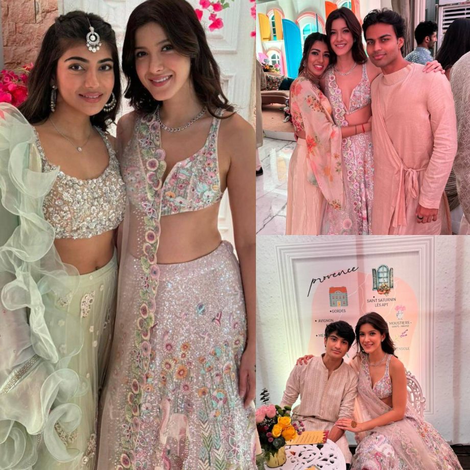 Get wedding ready with Shanaya Kapoor’s exquisite blush pink lehenga set 873649