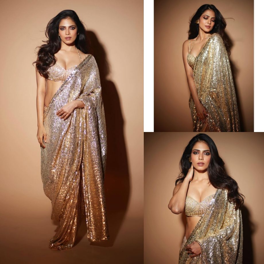 Go Gorgeous Like Keerthy Suresh, Malavika Mohanan & Rashmika Mandanna In Shimmery Sarees, 875936