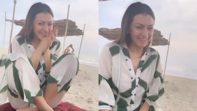 Hilarious! Hansika Motwani turns goofy on beach, watch video