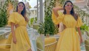 Hina Khan is sunshine personified in flared cutout yellow dress, see photos