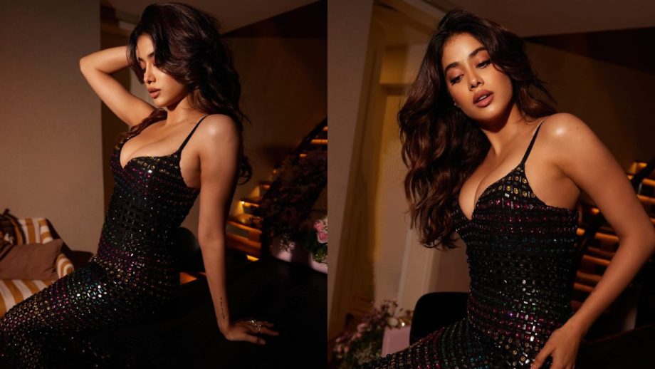 Hotness Alert! Janvhi Kapoor turns edgy in shimmery bodycon gown 872388