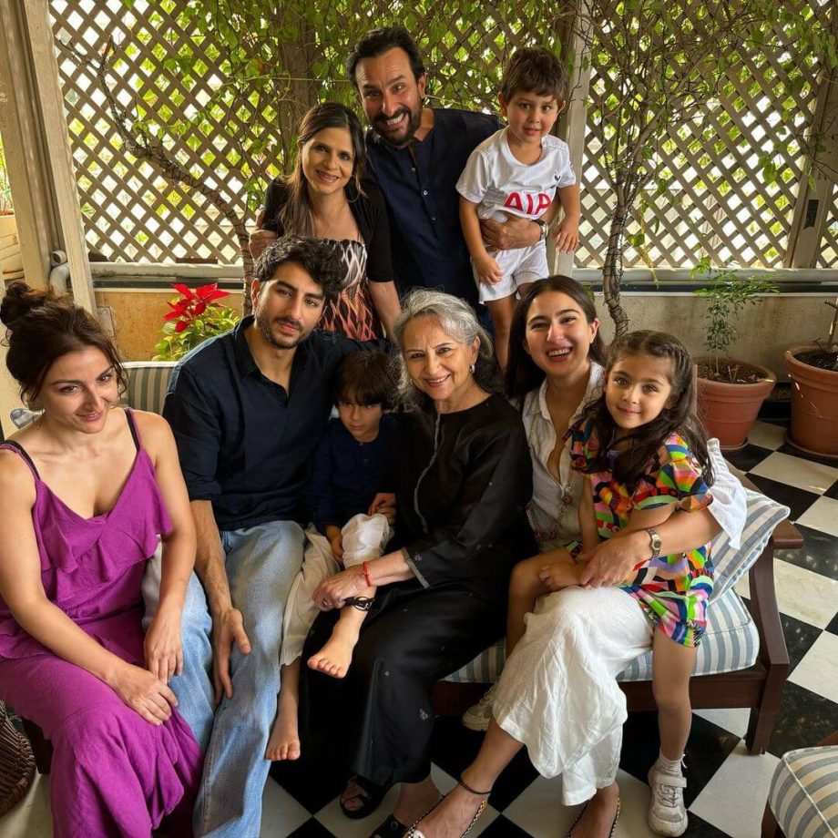 In photos: Sharmila Tagore celebrates birthday with Saif-Kareena, Sara and family 872796