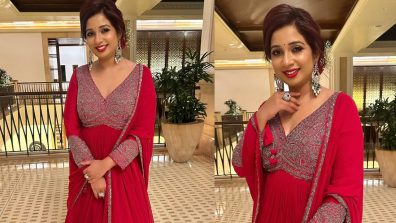 In Photos: Shreya Ghoshal’s ‘Ishq’ With Red Anarkali Suit