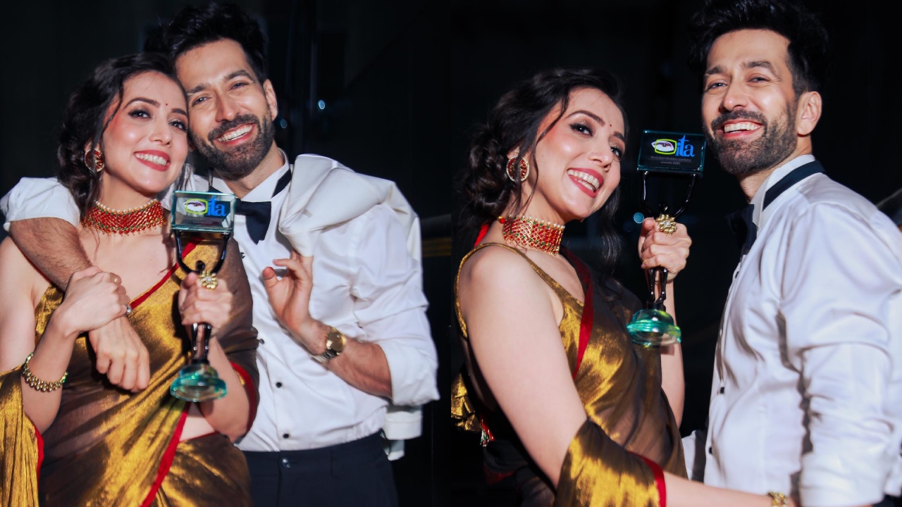 ITA Awards 2023: Nakul Mehta takes home best actor award again, celebrates with wife Jankee 873191