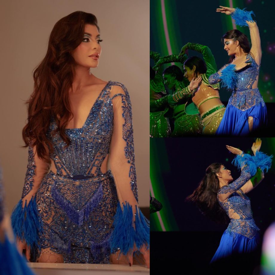 Jacqueliene Fernandez stir sizzles in electric blue mini dress [Photos] 874997