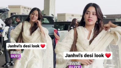 Janhvi Kapoor Looks Heaven Beauty In White Anarkali Suit, See Here