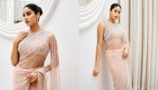Janhvi Kapoor Shows Sheer Elegance In Blush Pink See-through Saree