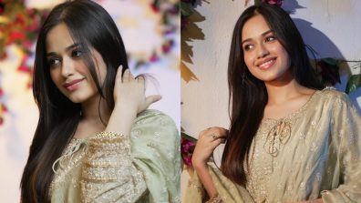 Jannat Zubair keeps it minimal in mint green embellished salwar suit