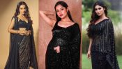 Jannat Zubair, Mouni Roy and Surbhi Jyoti are desi beauties in black six yards [Photos]