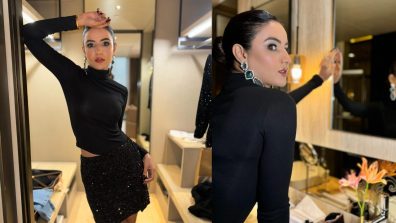 Jasmin Bhasin goes bold in black co ord set, see photos