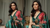 Karishma Tanna turns muse in green floral saree worth Rs 95,000