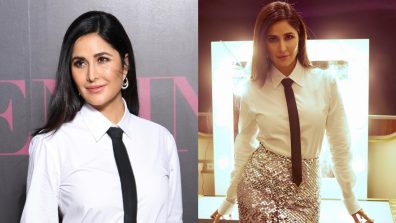 Katrina Kaif exudes corporate glam in sequined skirt suit