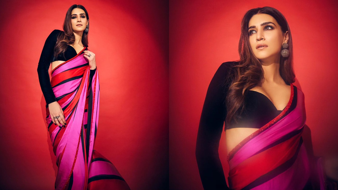 Kriti Sanon Looks 'Wow' In Rouge To Rosette Pink Saree 875303