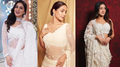 Make Every Moment ‘Wow’ Like Shraddha Arya, Hina Khan & Shivangi Joshi In White Saree